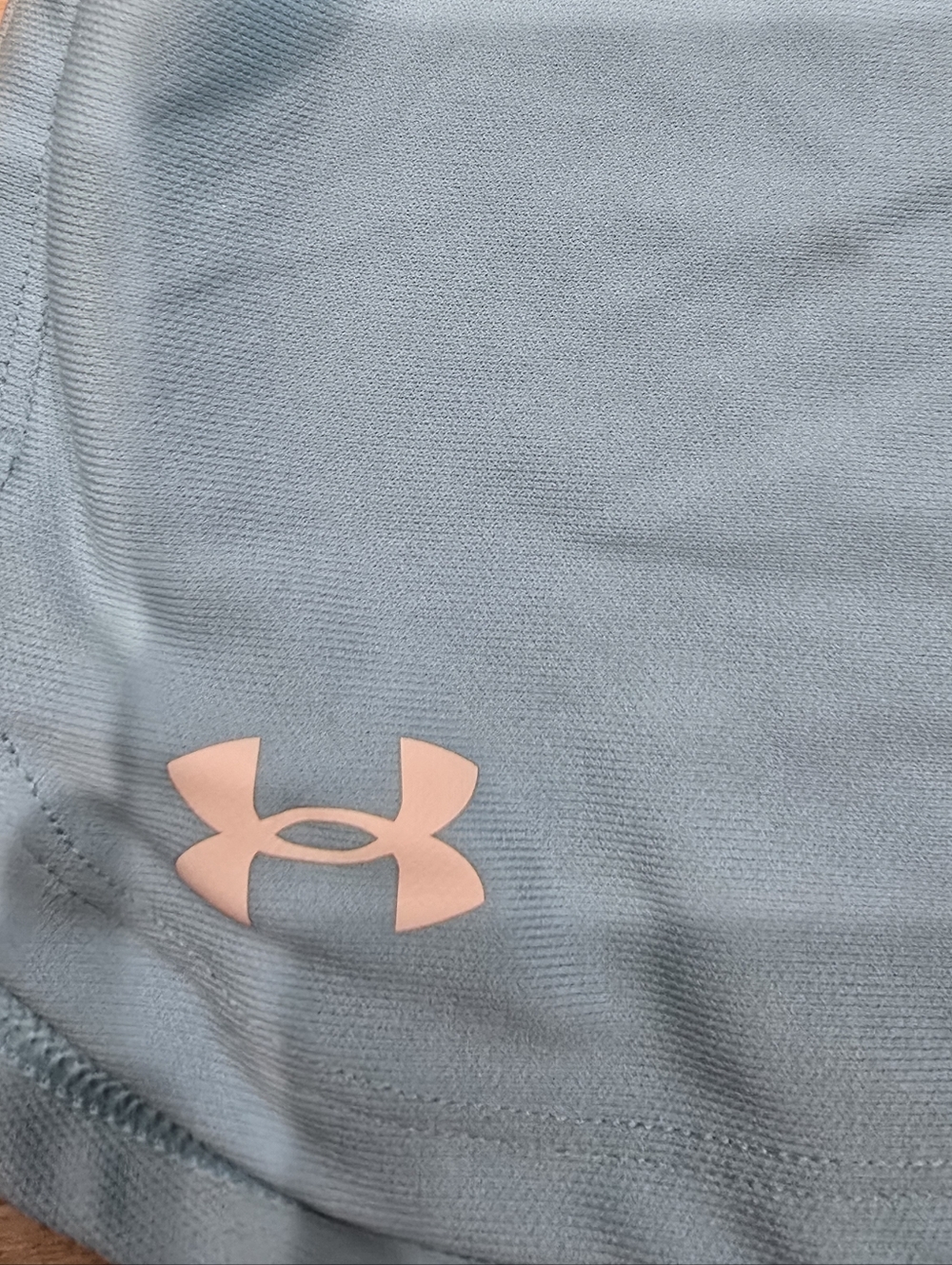 Under Armour Girls Blue Athletic Shorts with White Accents Size L - Picture 2 of 4